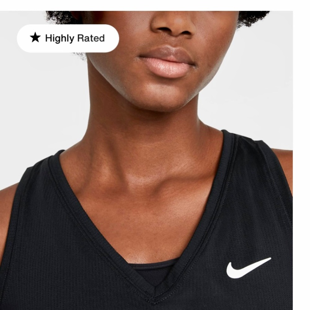 Nike Women’s NikeCourt Victory Tank. Size Small. Black. Like new. Worn once.